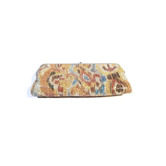 HOBO Lauren Clutch Wallet multi color leather IKAT - Picture 7 of 8